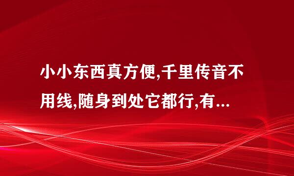 小小东西真方便,千里传音不用线,随身到处它都行,有话不用写信件,是什么生肖？