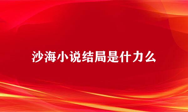 沙海小说结局是什力么