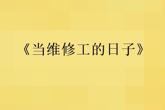 当维修工的日子大结局