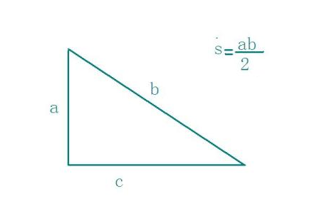 直角三角形的面积公式