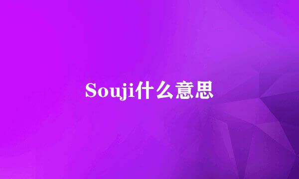 Souji什么意思