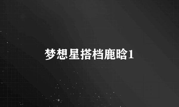 梦想星搭档鹿晗1