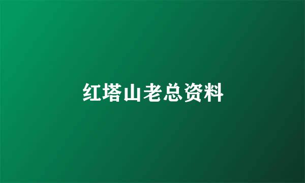 红塔山老总资料