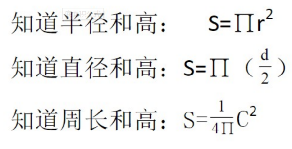 圆柱的面积是什么?