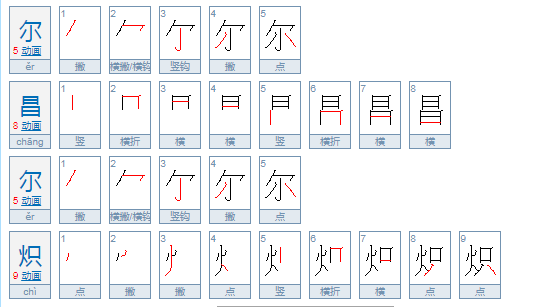 尔来自昌尔炽出自哪里