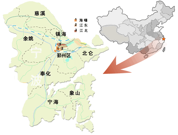 宁波来自市现在有几个辖区啊?江东并到鄞州了吗？谢谢!