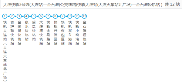 大连轻轨3号线怎么收费