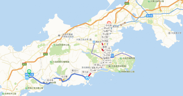 旅顺口区到大连北站