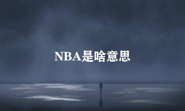 NBA是啥意思