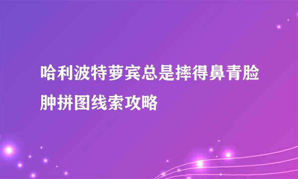 哈利波特萝宾总是摔得鼻青脸肿拼图线索攻略