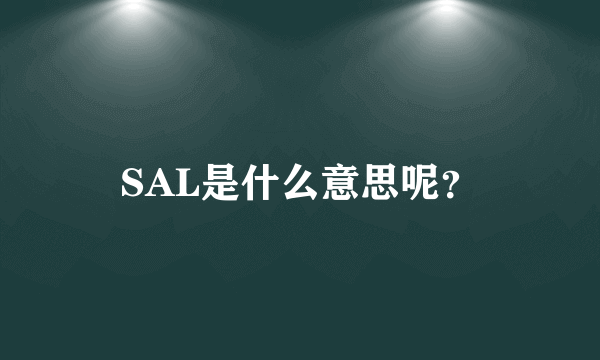 SAL是什么意思呢？