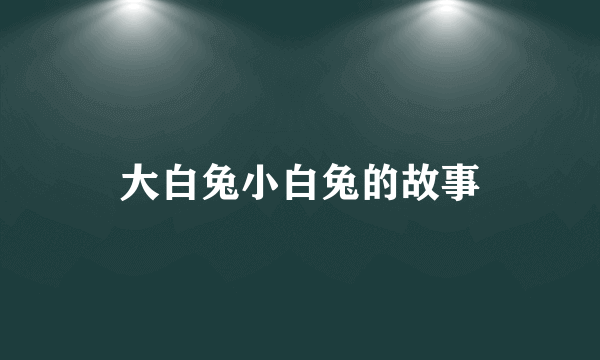 大白兔小白兔的故事