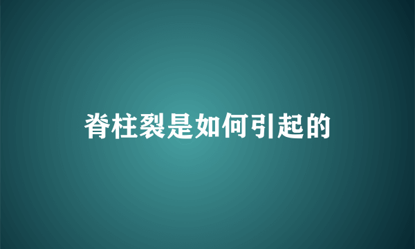 脊柱裂是如何引起的