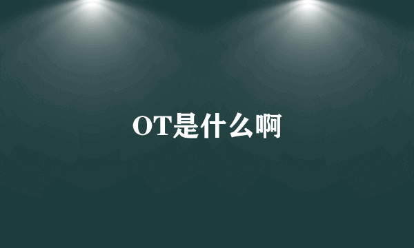 OT是什么啊