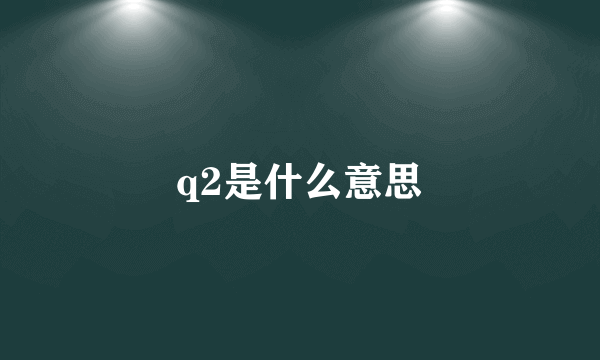 q2是什么意思