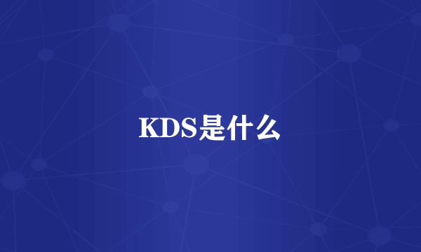 KDS是什么