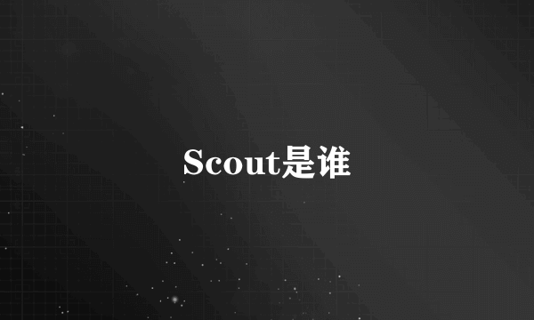 Scout是谁