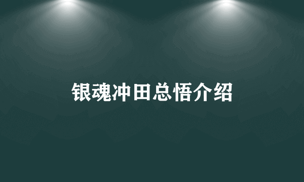 银魂冲田总悟介绍