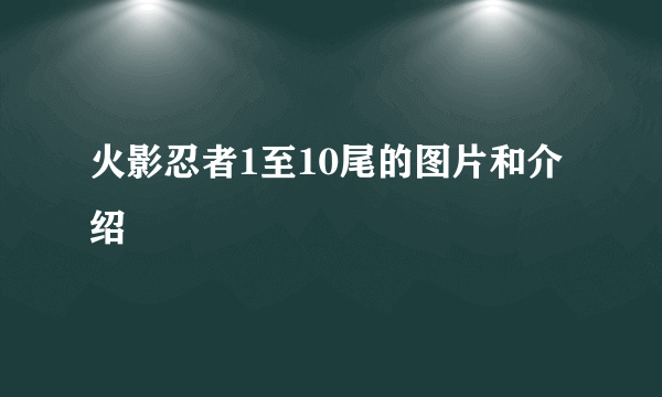 火影忍者1至10尾的图片和介绍