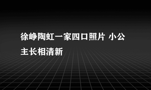 徐峥陶虹一家四口照片 小公主长相清新