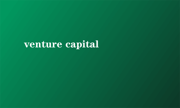 venture capital