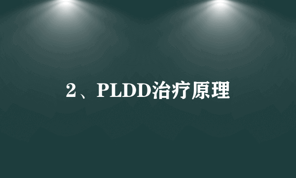 2、PLDD治疗原理