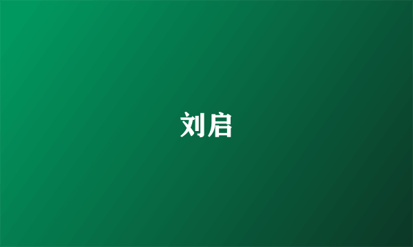 刘启