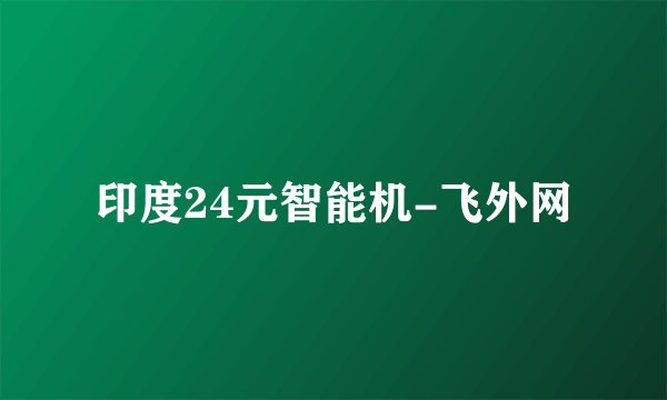 印度24元智能机-飞外网