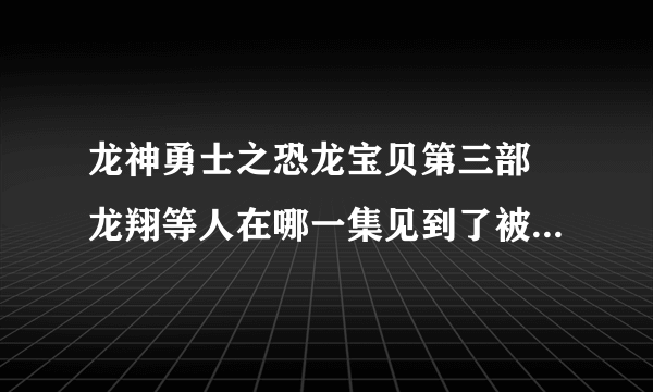 龙神勇士之恐龙宝贝第三部 龙翔等人在哪一集见到了被魔化的羽