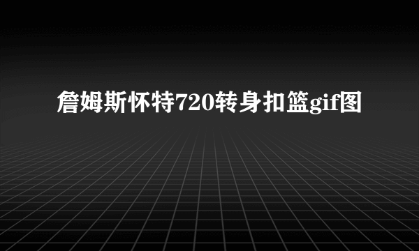 詹姆斯怀特720转身扣篮gif图