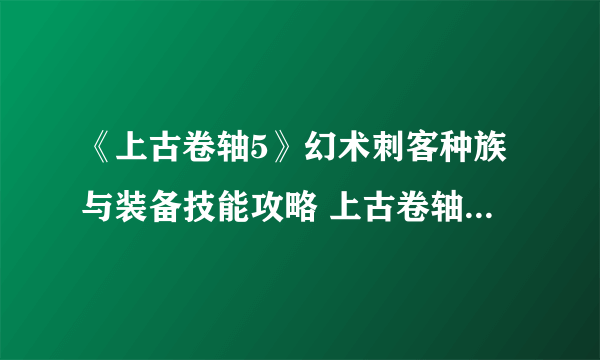 《上古卷轴5》幻术刺客种族与装备技能攻略 上古卷轴5幻术系刺客怎么玩