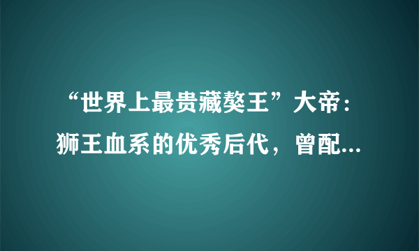 “世界上最贵藏獒王”大帝：狮王血系的优秀后代，曾配种次上百万