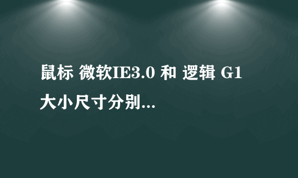 鼠标 微软IE3.0 和 逻辑 G1 大小尺寸分别是多少 要官方数据