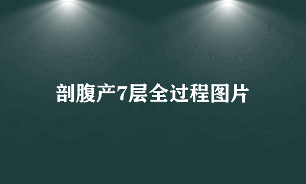 剖腹产7层全过程图片