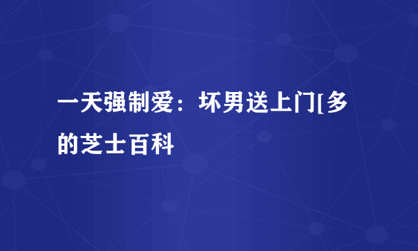 一天强制爱：坏男送上门[多的芝士百科