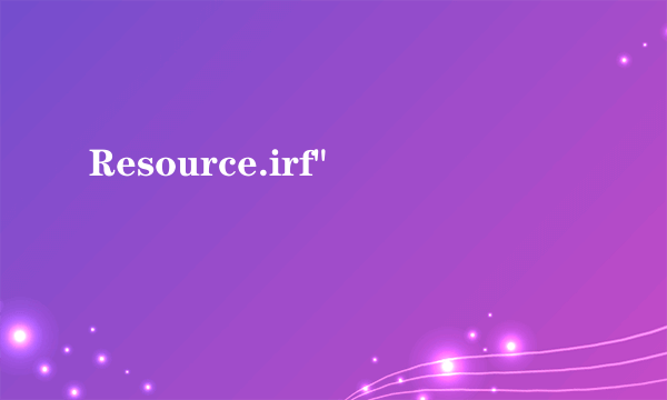 Resource.irf