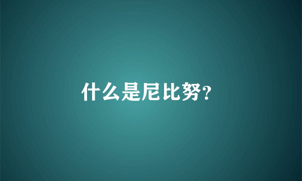 什么是尼比努？