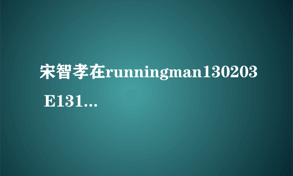 宋智孝在runningman130203 E131穿的棉衣是什么牌子的?