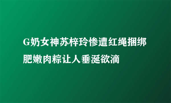 G奶女神苏梓玲惨遭红绳捆绑 肥嫩肉粽让人垂涎欲滴