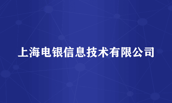 上海电银信息技术有限公司