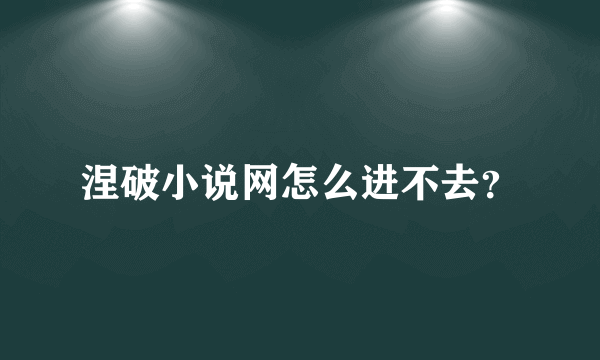 涅破小说网怎么进不去？