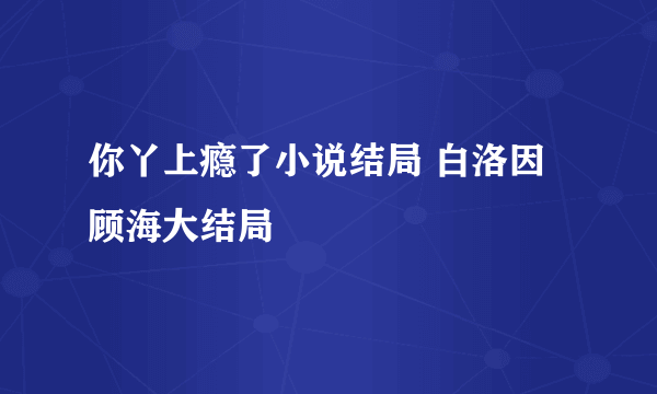 你丫上瘾了小说结局 白洛因顾海大结局