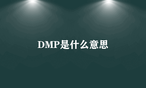 DMP是什么意思