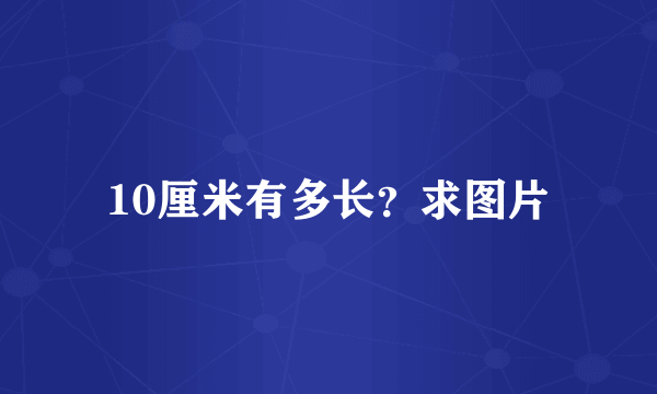 10厘米有多长？求图片