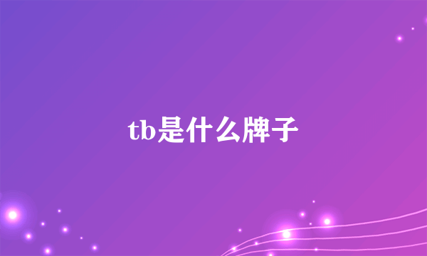 tb是什么牌子