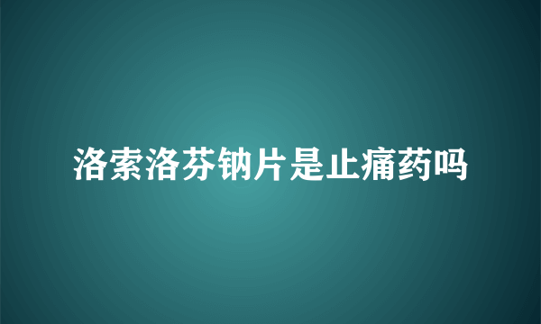 洛索洛芬钠片是止痛药吗