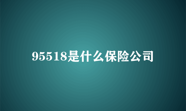 95518是什么保险公司