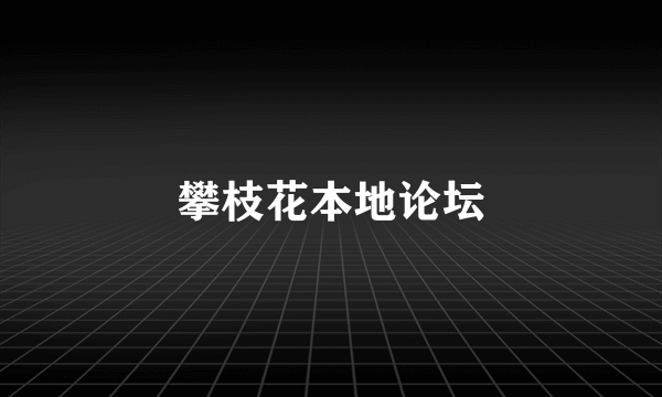 攀枝花本地论坛