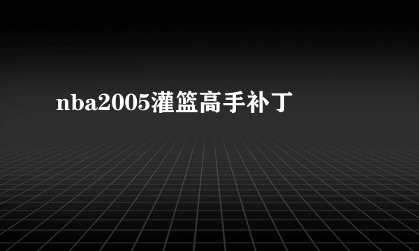 nba2005灌篮高手补丁