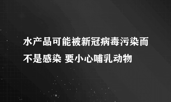 水产品可能被新冠病毒污染而不是感染 要小心哺乳动物